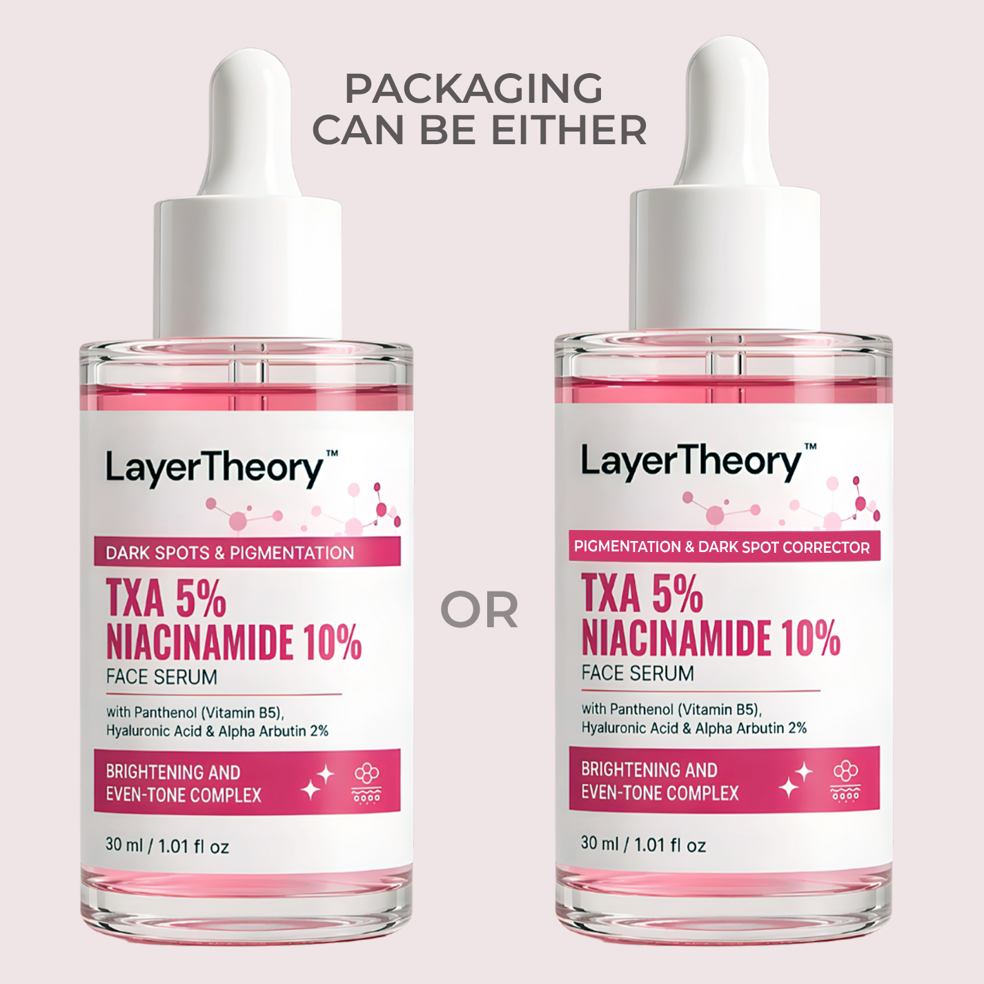 LayerTheory TXA 5% & Niacinamide 10% Face Serum | Brightens Skin, Evens Tone, Fades Dark Spots & Pigmentation