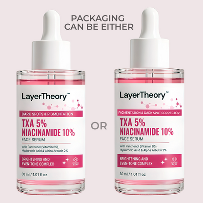 LayerTheory TXA 5% & Niacinamide 10% Face Serum | Brightens Skin, Evens Tone, Fades Dark Spots & Pigmentation