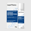 Layer Theory Advanced Skin Brightening Face Cream with Tranexamic Acid 5%, Alpha Arbutin 7% & Niacinamide 5% | Brightens, Repairs & Evens Skin Tone | 30g