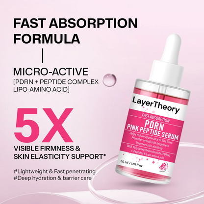 Layer Theory PDRN Pink Peptide Face Serum | Brightening & Glow